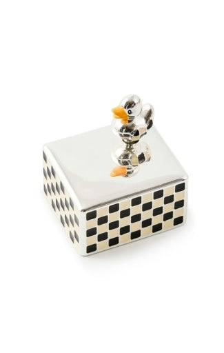 Duck Silver Plated Music Box
