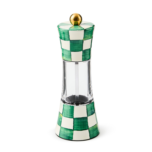 Mackenzie Childs Emerald Check Grinder