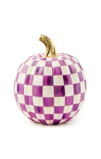 Plum Check Small Pumpkin