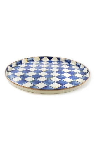 Royal Check Round Tray