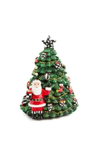 Courtly Christmas Tree Rotating Music Box