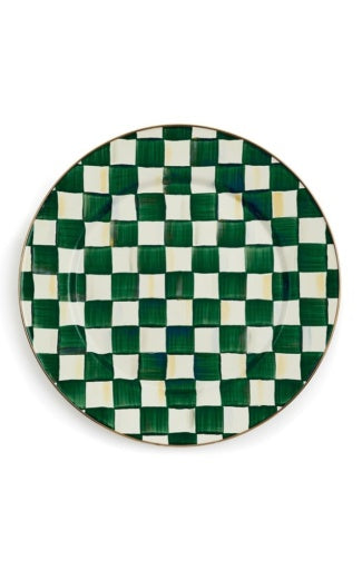 Emerald Check Serving Platter
