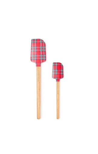 Tartan Red Spatula, Set Of 2