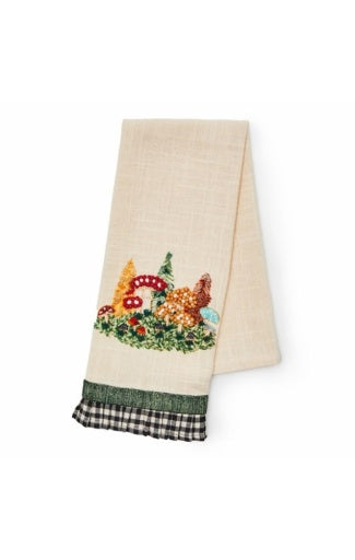 Mushroom Applique Dish Towel