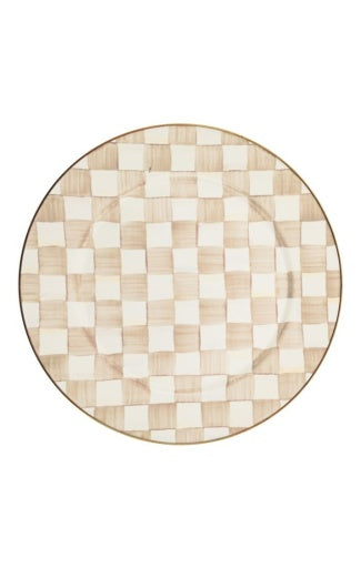 Mocha Check Serving Platter