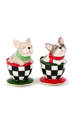 Check It Out French Bulldog Salt & Pepper Set