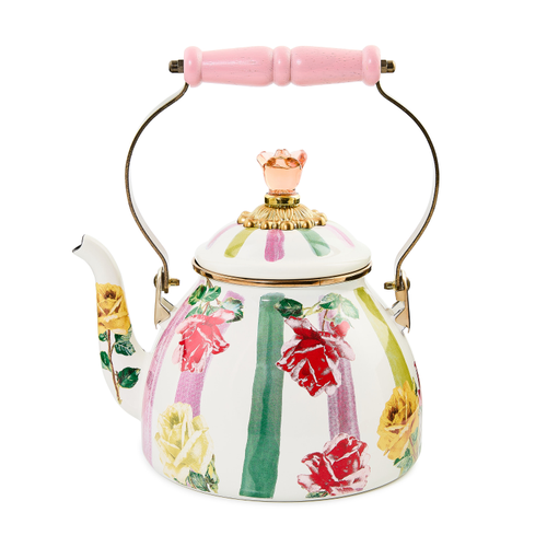 Mackenzie Childs Garden Gala 2 Quart Tea Kettle