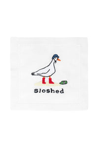 SLOSHED Cocktail Napkins Set of 4