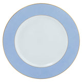 Ultra-White ColorSheen, Light Blue/Gold Dinnerware