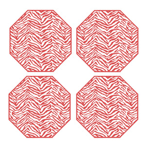 Coaster Set of 4 - Zebra