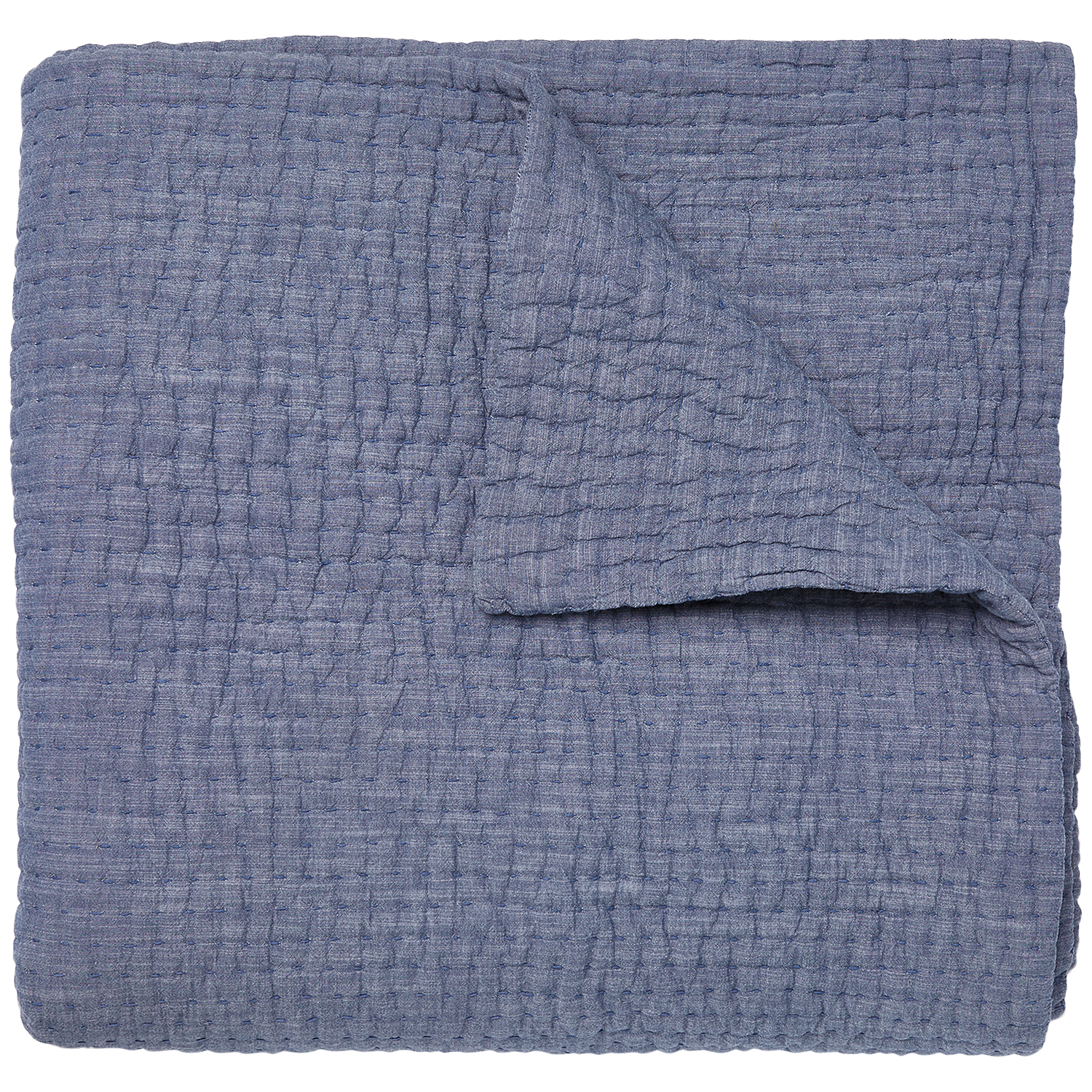 John Robshaw Vivada Indigo Woven Coverlet, Twin