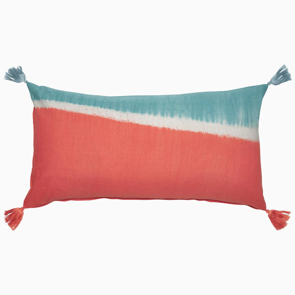 John Robshaw Dip Dyed Coral Bolster