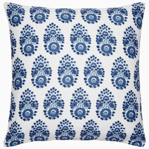 John Robshaw Adira Indigo Outdoor Decorative Pillow