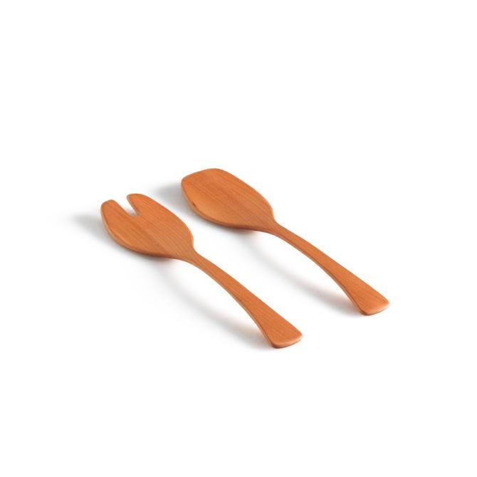 Salad Servers, 13" Cherry - Thumbnail 2