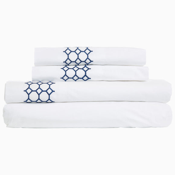 John Robshaw Sana Indigo Sheet Set Queen