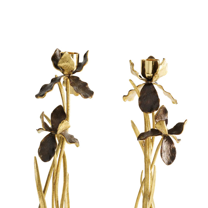 Michael Aram Black Iris Candleholder, Set of 2 – The Little