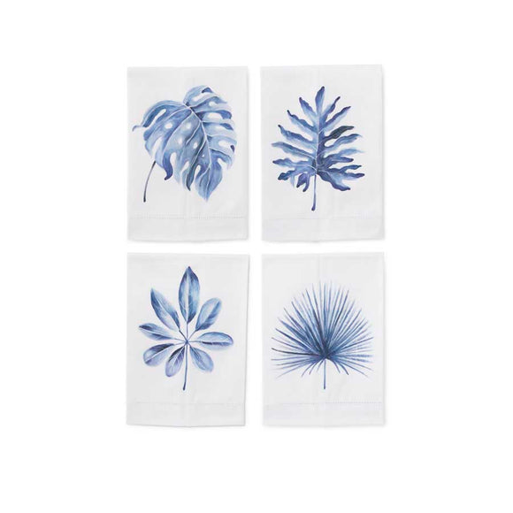 Tropical leaf hand discount towel