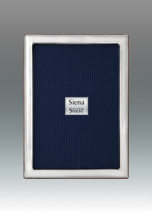 Siena Narrow Bead Border 925 Sterling Frame 4x6
