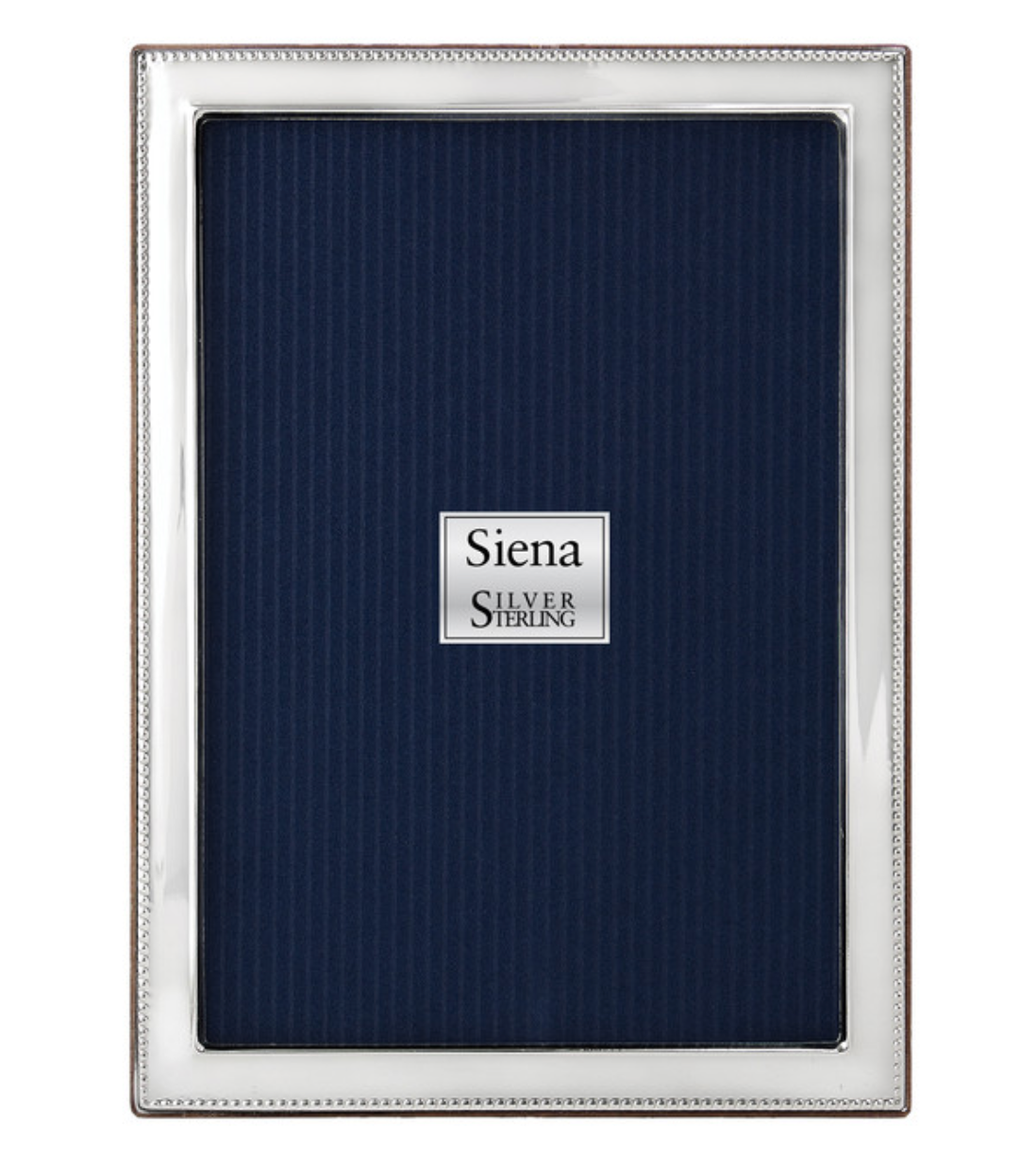 Siena Narrow Bead Border 925 Sterling Frame 8x10