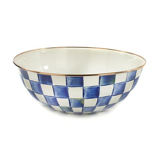 Royal Check Enamel Everyday Bowl, XL