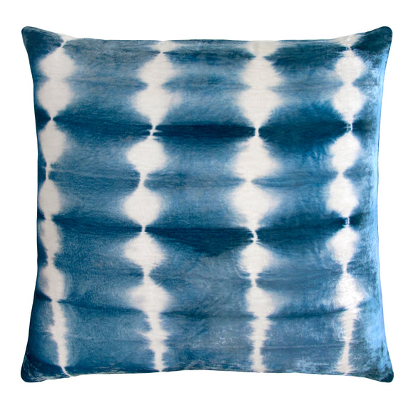 Rorschach Velvet Pillow - Azul