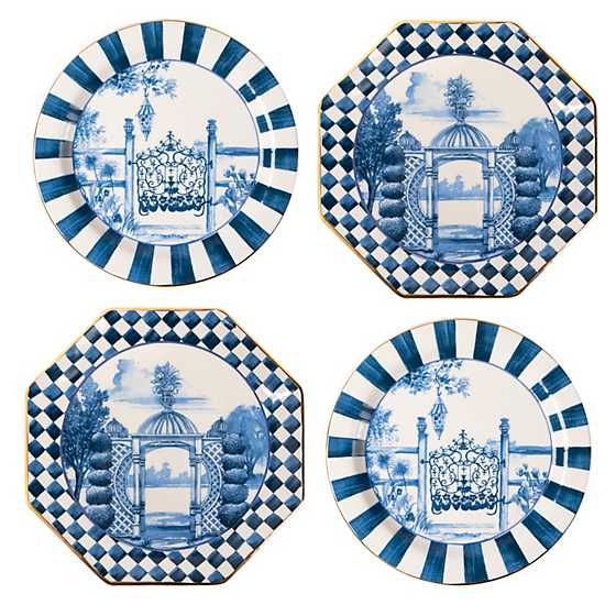 Royal Toile Small Plates, Set of 4