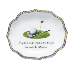 Mottahedeh Golf Club Ring Tray
