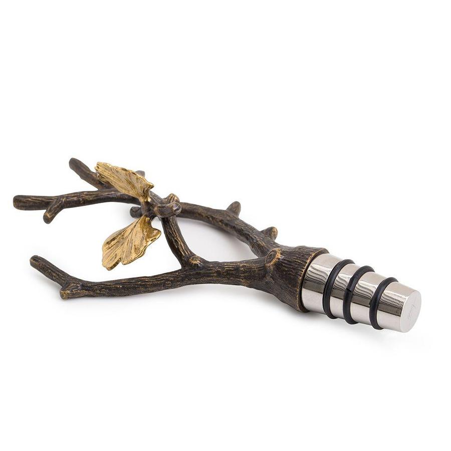 Michael Aram Butterfly Ginkgo Wine Stopper - Thumbnail 2