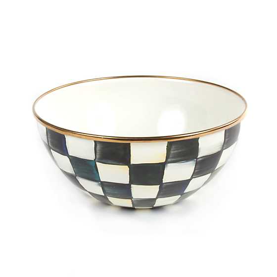 Courtly Check Enamel Everyday Bowl, Small