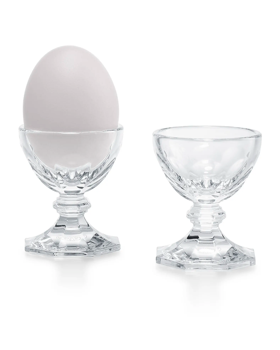 Baccarat Harcourt Egg Holders, Set of 2