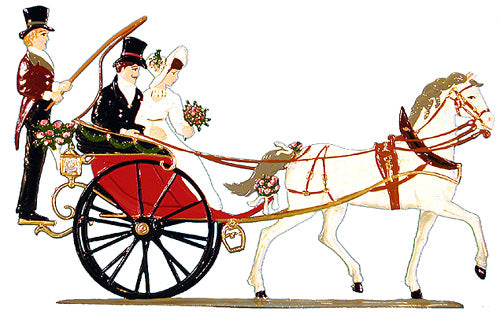 Wedding Carriage  The Happy Couple