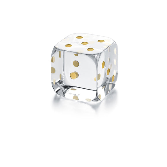 Baccarat Dice Paperweight