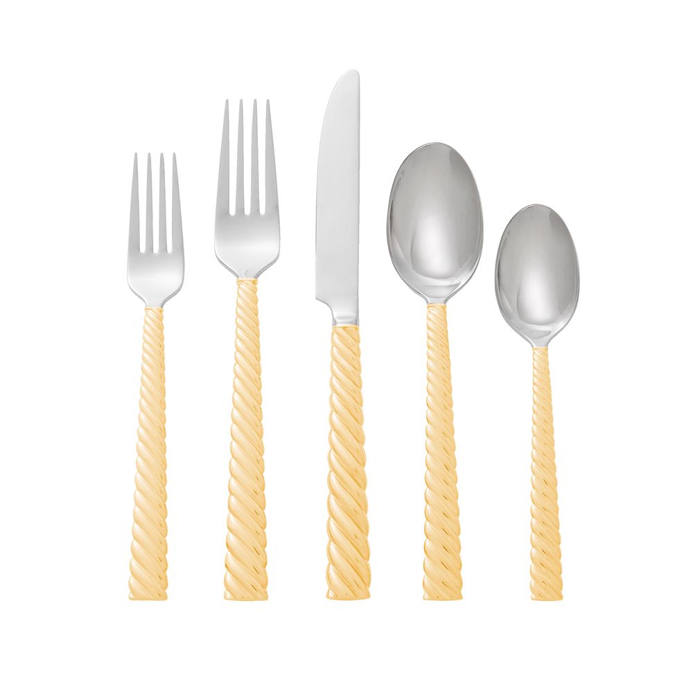 Twist 5 Piece Flatware Set - Thumbnail 3