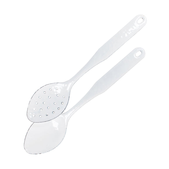 Solid White Spoon Set
