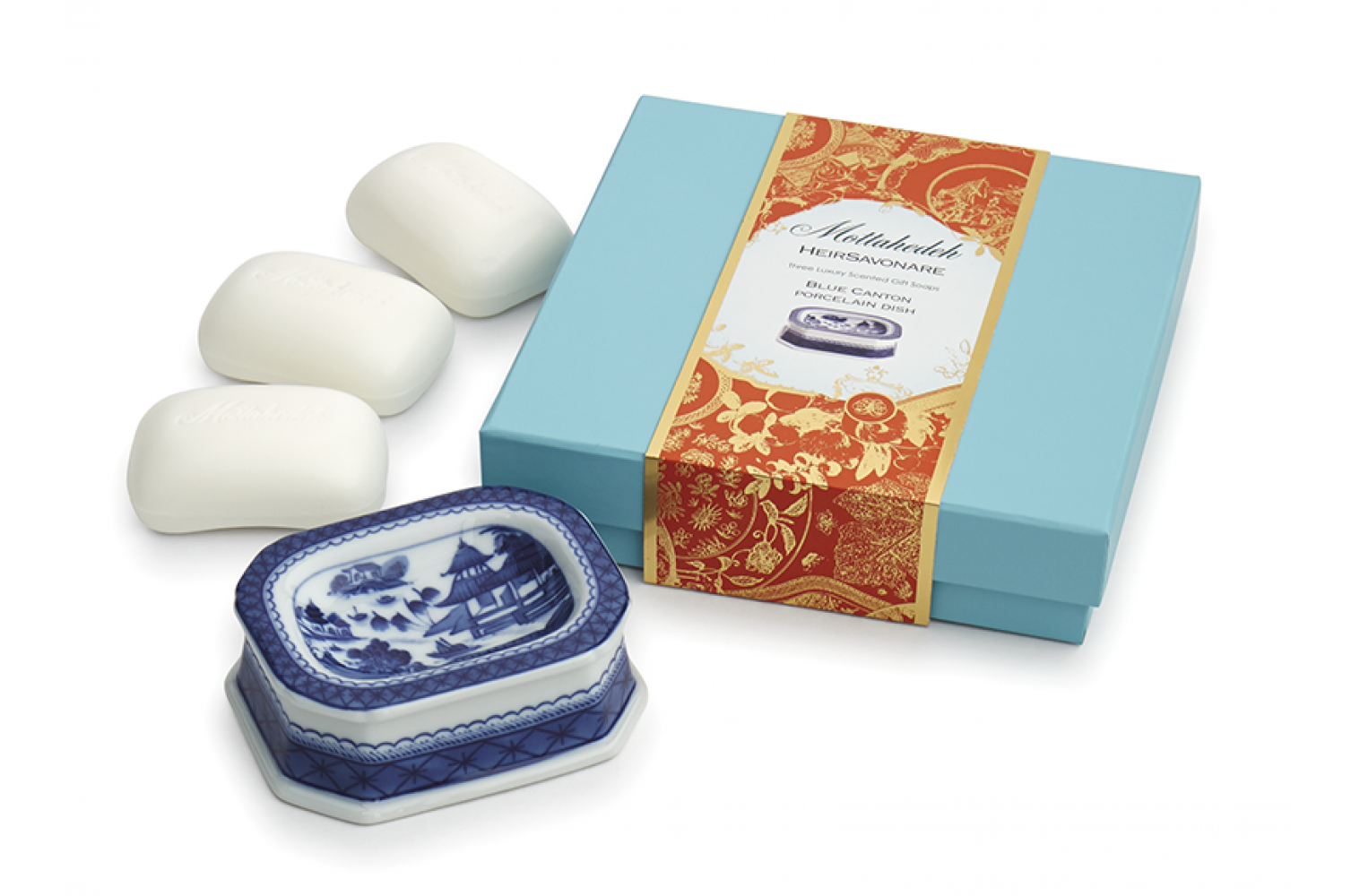 Blue Canton Gift Soap Set