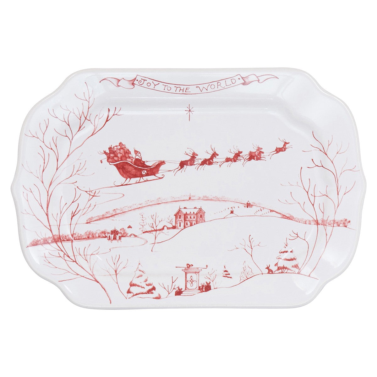 Country Estate Winter Frolic Ruby Gift Tray - Thumbnail 2