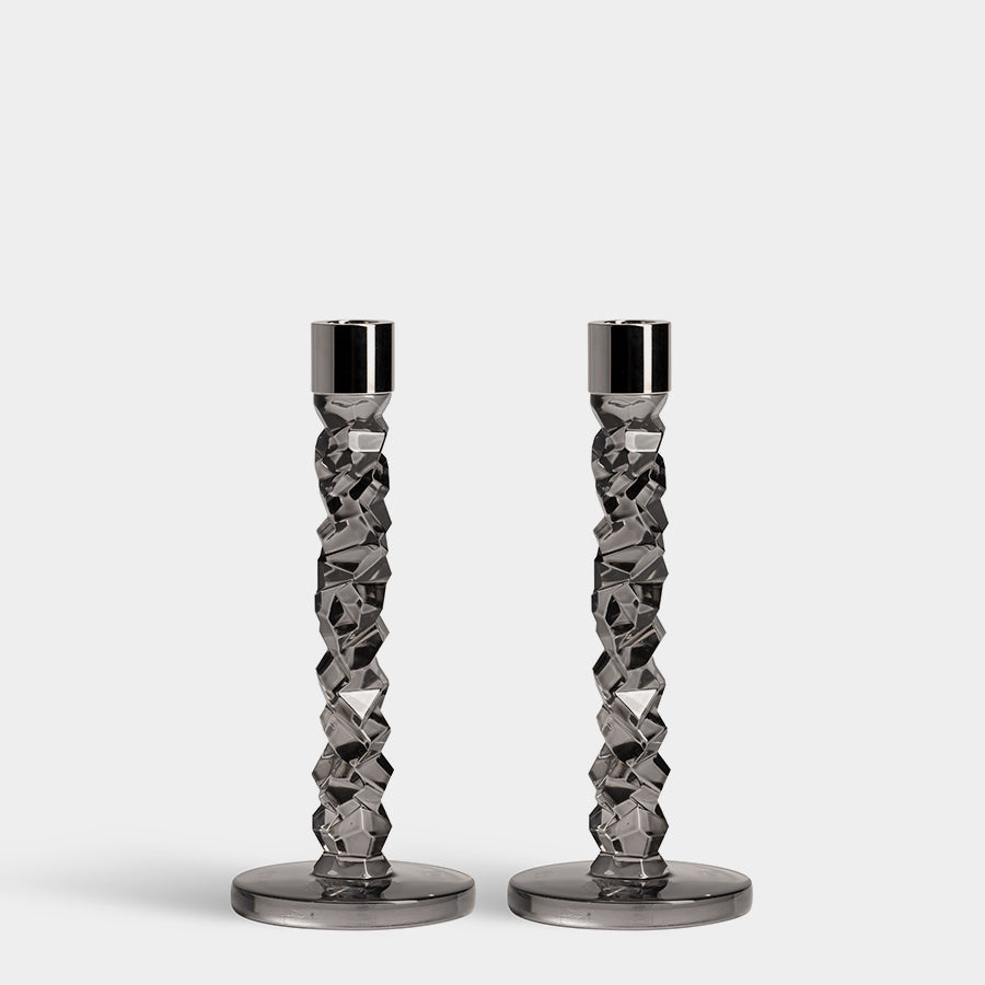 Carat Graphite Candlesticks, Medium - Thumbnail 2