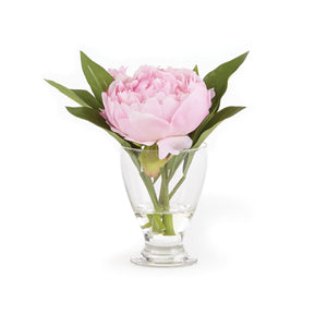 Peony 8" Arrangement In Vase Pink