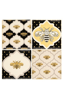 Queen Bee Coasters - Set of 4