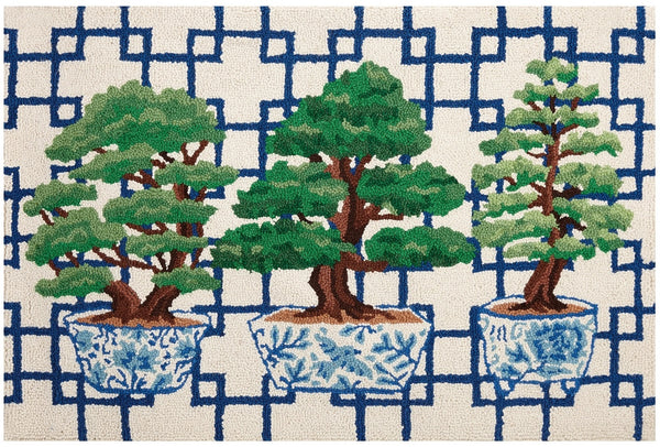 Bonsai Trio Hook Rug – The Little House Shop