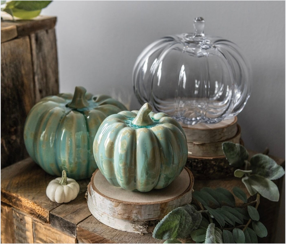 Simon Pearce Crystalline Pumpkin - M- Jade – The Little