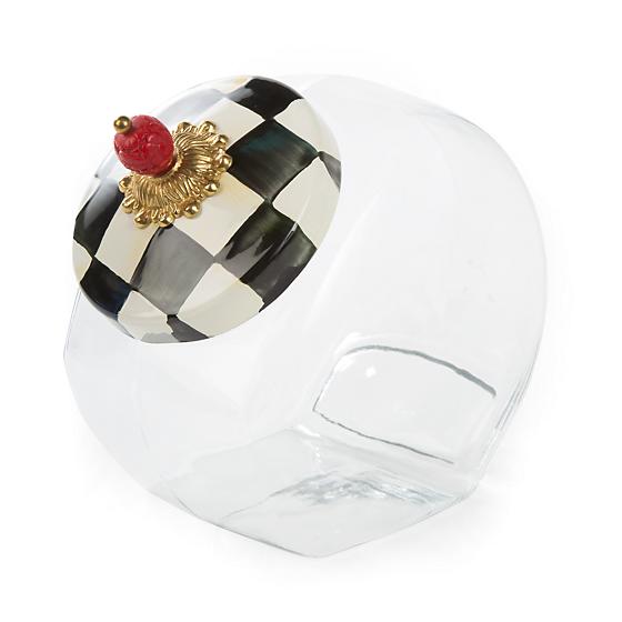 Courtly Check Cookie Jar with Enamel Lid