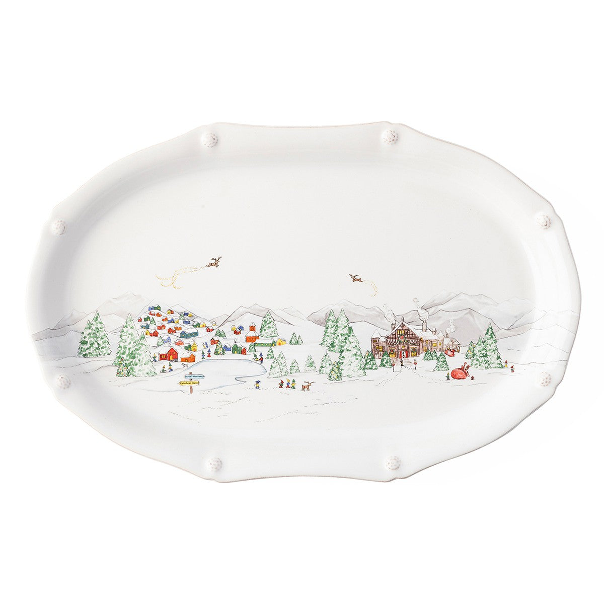 Juliska Berry & Thread North Pole 17" Platter - Thumbnail 4