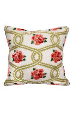 Really Rosy Ribbon Pillow