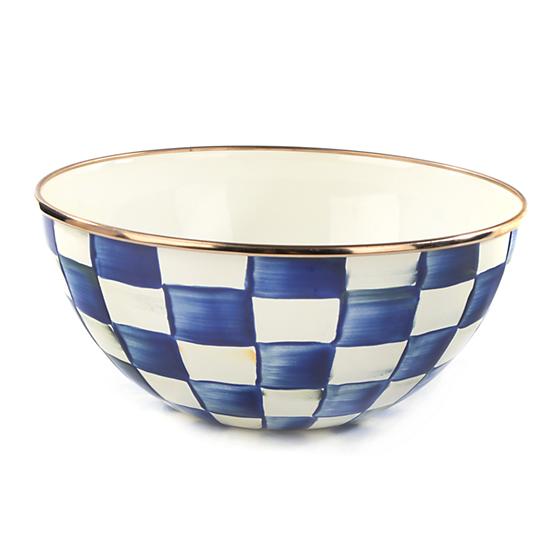 Royal Check Enamel Everyday Bowl, Small