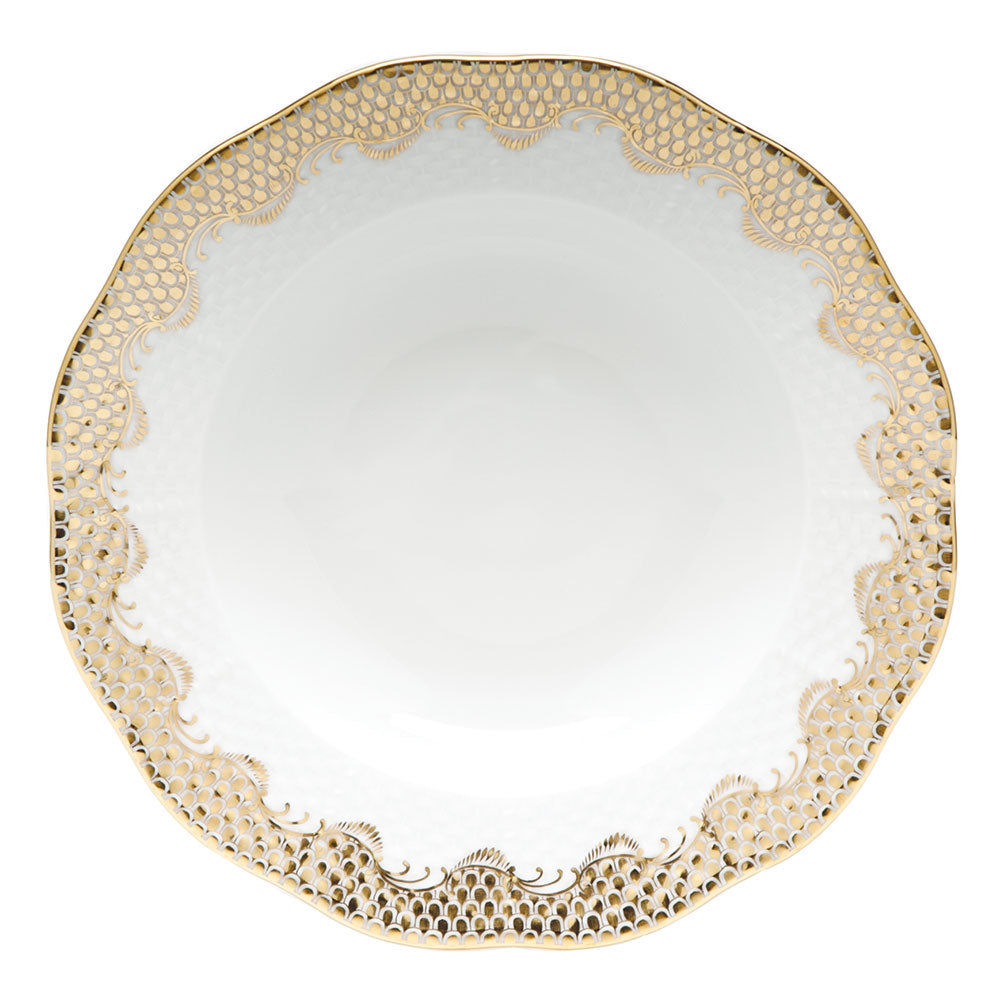 Herend Gold Fish Scale Dinnerware