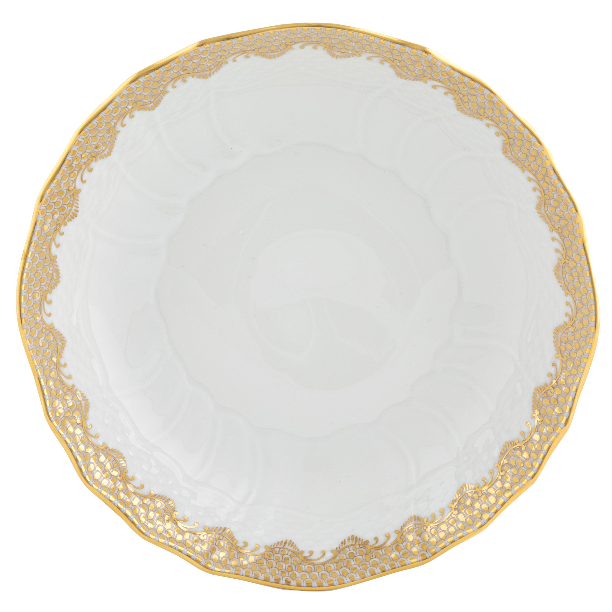 Herend Gold Fish Scale Dinnerware