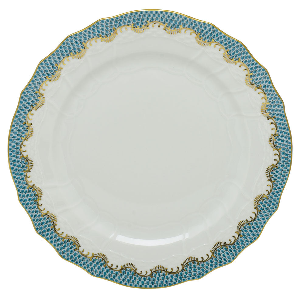 Herend Turquoise Fish Scale Dinnerware
