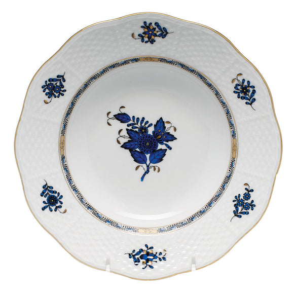 Herend Chinese Bouquet Black Sapphire - Rim Soup Plate