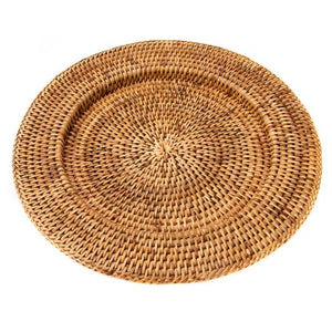 Rattan Solid Weave Charger, 13"